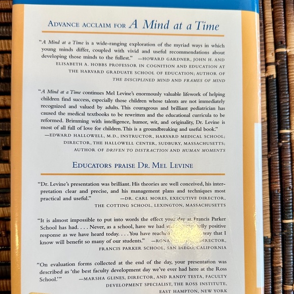A Mind at a Time by Mel Levine, M.D. - Parenting Book - Picture 3 of 3